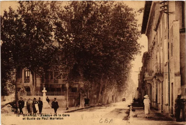 CPA ORANGE - Cours St-MARTIN et la Statue du Comte de Gasparie (511858)