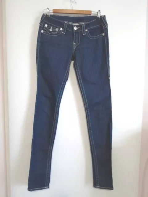 True Religion Teens Ladies Stretch  Designer Tapered Jeans Size 27 EUC