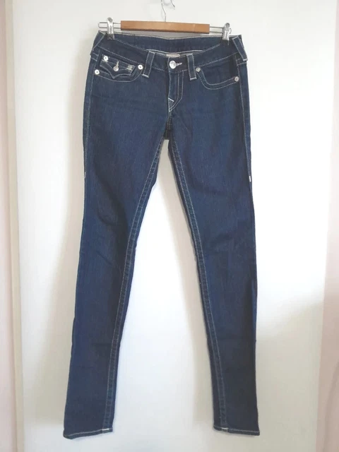 True Religion Teens Ladies Stretch  Designer Tapered Jeans Size 27 EUC