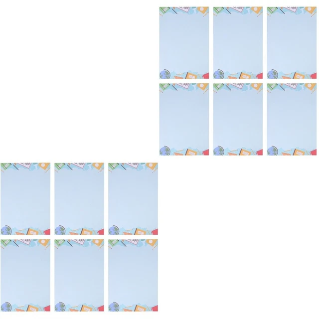 100 Pcs Papier Briefkopf Kindergarten Student Liniertes Briefpapier Bedrucktes