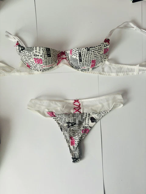 Ensemble Soutien-gorge Lise Charmel Taille 85B (70 EU, 32 US) - String, Neuf Avec étiquettes, Style Plunge