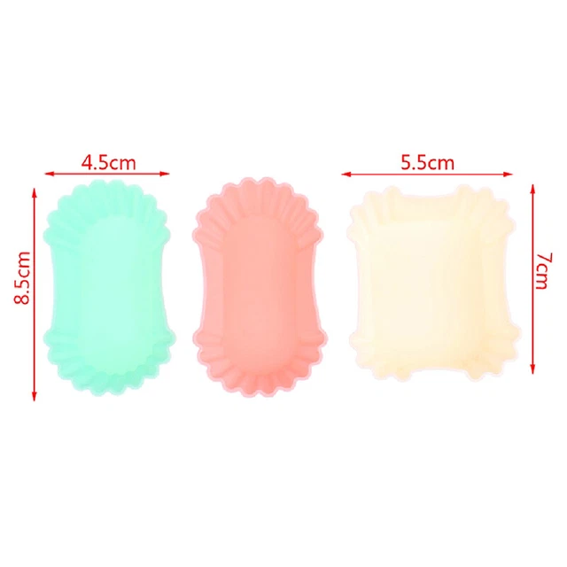 3pcs 4pcs Heat Resistance Reusable Silicone Bento Dish Divider Bakeware Dish  Pe