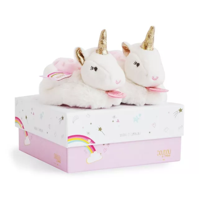 DOUDOU ET COMPAGNIE, Unicorn - Slippers With Rattle, DC3311