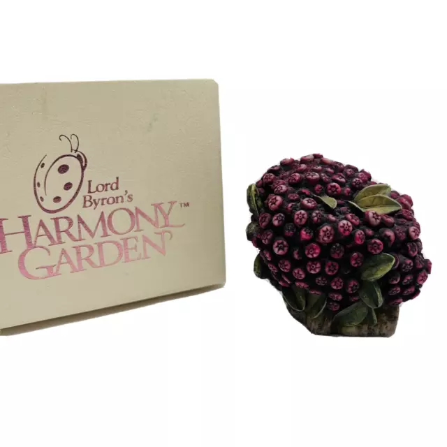 Lord Byron's Harmony Kingdom Cranberry Basket ladybug 1996 trinket box marble