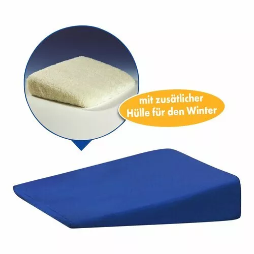 Keilkissen Sommer-/Winter-Set blau 2