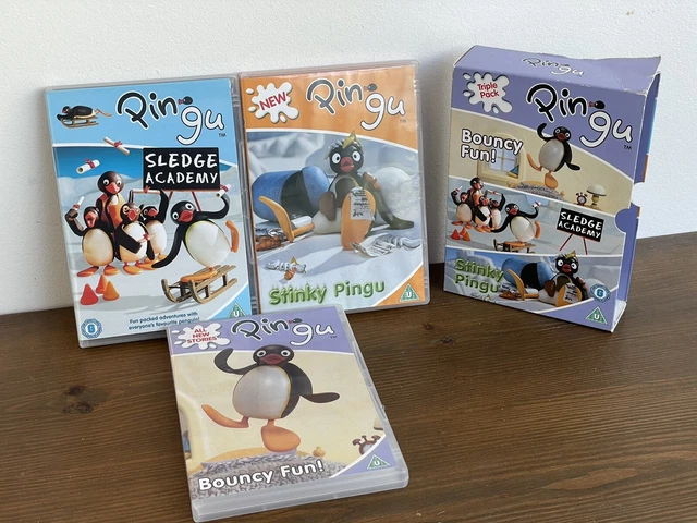 PINGU TRIPLE COLLECTION Pack DVD 2006 Cert U 3 Discs Bouncy Fun 