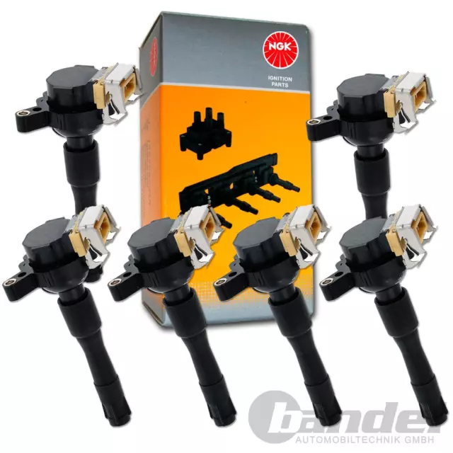 6x NGK Bobine D'Allumage pour Audi A4 S4 RS4 Avant B5 Quattro A6 C5 Toute 2.7 T