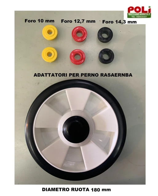 Ruota Rasaerba Tagliaerba ALKO ALPINA YAMAHA 200 Mm Foro 14 Mm - Foto 4