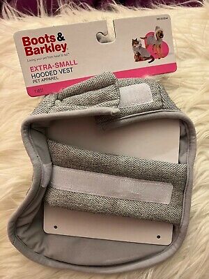 Boots & Barkley X-Small Fur Hooded Pet Apparel Vest New with tags