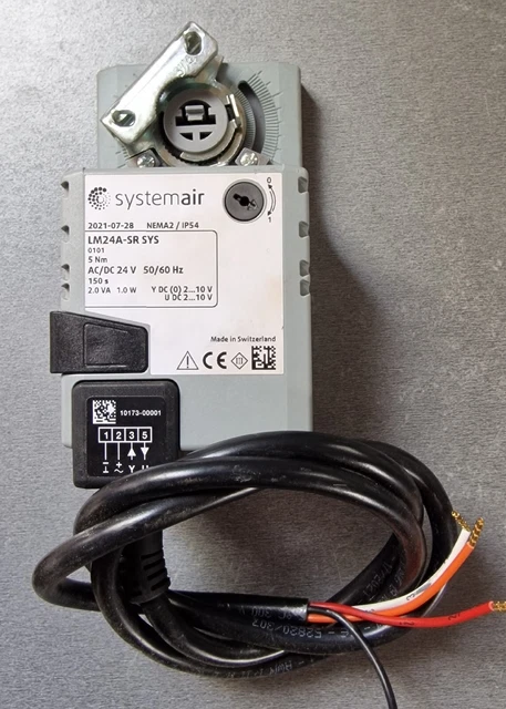 Systemair LM24A-SR SYS Damper Actuator 5 NM AC/Dc 24V