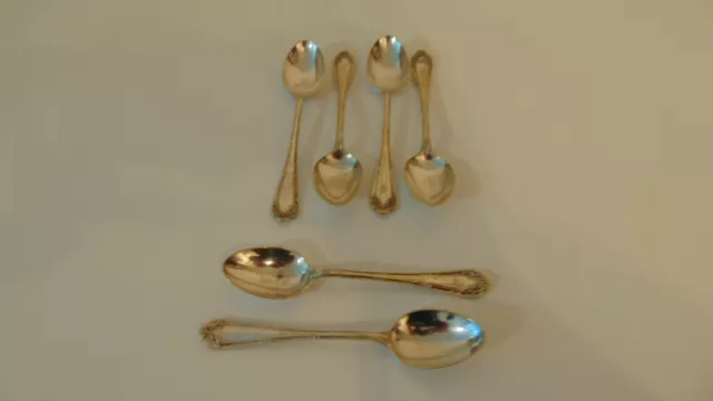6 x epns decrotive tea spoons