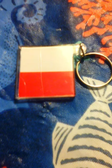 Poland flag keychain