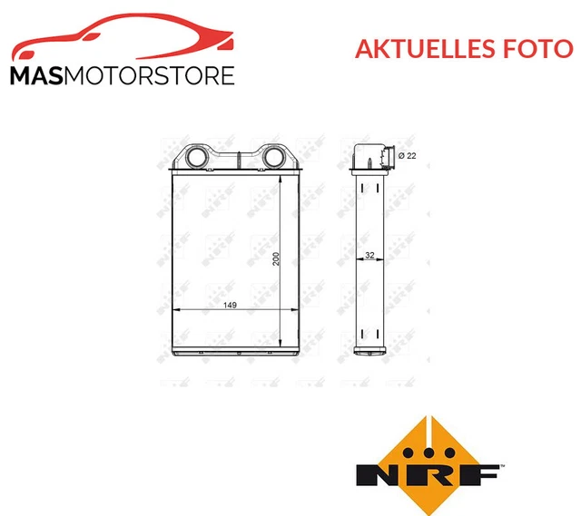 Wärmetauscher Innenraumheizung Nrf 54341 P Neu Oe Qualität