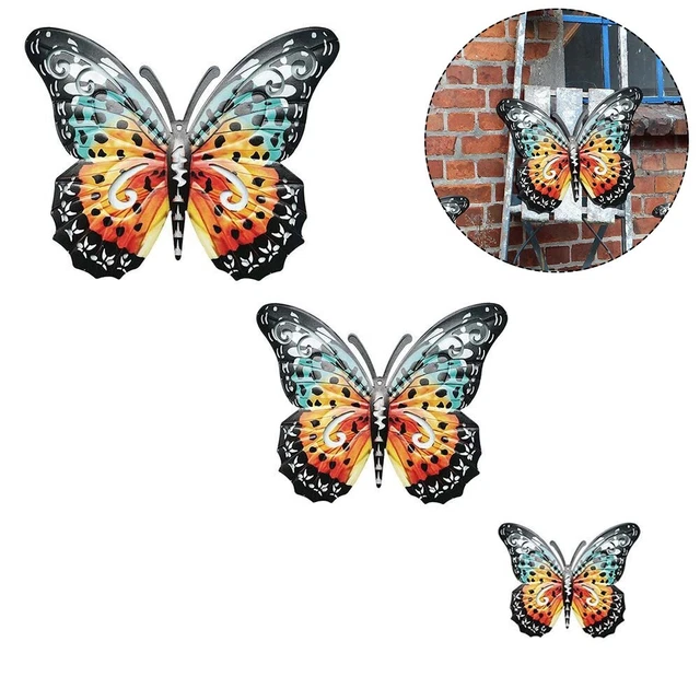 Schöne Metall Schmetterling Wandkunst für Außen- und Innendekoration