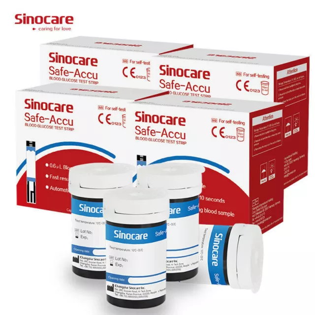 Sinocare Diabetes Sugar Meter Blood Glucose Monitor Testing Kit or Test Strips