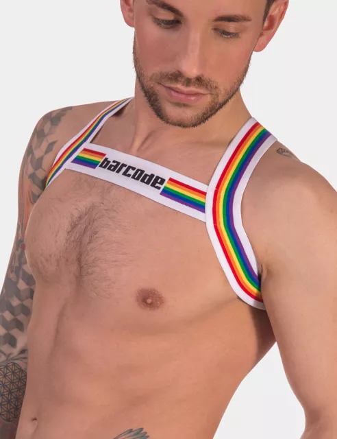 barcode Berlin - Harness Pride weiß XS S M L XL 91745/200 gay sexy Angebot