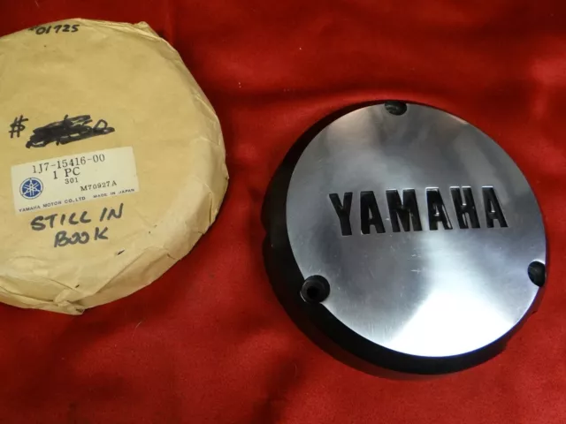 Yamaha Cover, Engine, Oil Pump, Left, NOS 1977-78 XS750, 1J7-15416-00