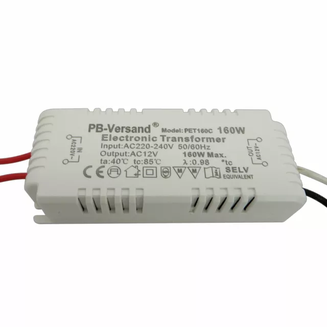 LED MINI TRAFO 0- 80 Watt 12V~ AC Transformator Netzteil Halogen 160W EUR  99,00 - PicClick DE
