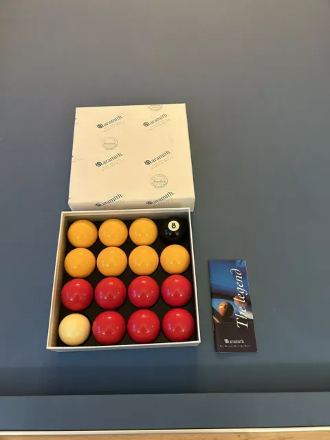 Aramith Red and Yellow 2 Inch Ball Set - Quality UK Pool Table Ball Set - SALE