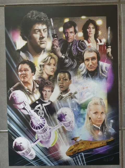 BLAKES 7 A3 Poster full crew drawn by jason fletcher £10.00 - PicClick UK