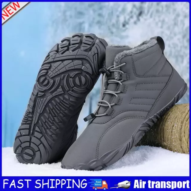 Rubber Camping Sneakers Waterproof Snow Boots for Outdoor Walking (Dark Grey 46)