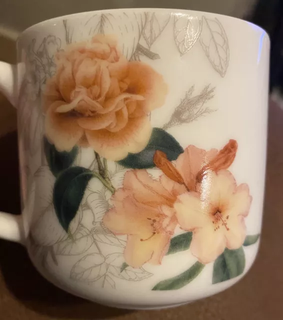 Floral RHS Royal Horticultural Society Mug Kim & Miller Floral Fine Bone China