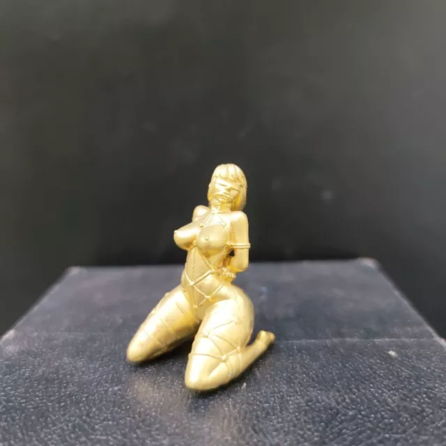 1.9" Beautiful Beauty Beauty Statue Body Art Hand Grip Girl Nude Female Body