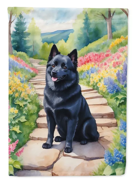 Schipperke Spring Path Flag Garden Size DAC6708GF