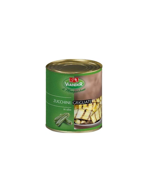 Viander - Zucchine grigliate In olio di girasole conf. da 780 g