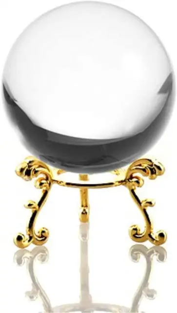 Amlong Crystal Clear Clear Crystal Ball 130mm (5 inch) Including Silver  Pegasus Stand