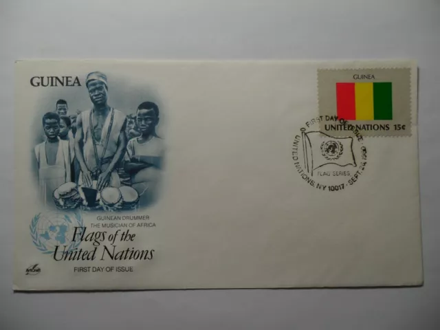 Stampmart : United Nations 1982 Un Flag Series Official Cachet Guinea Fdc