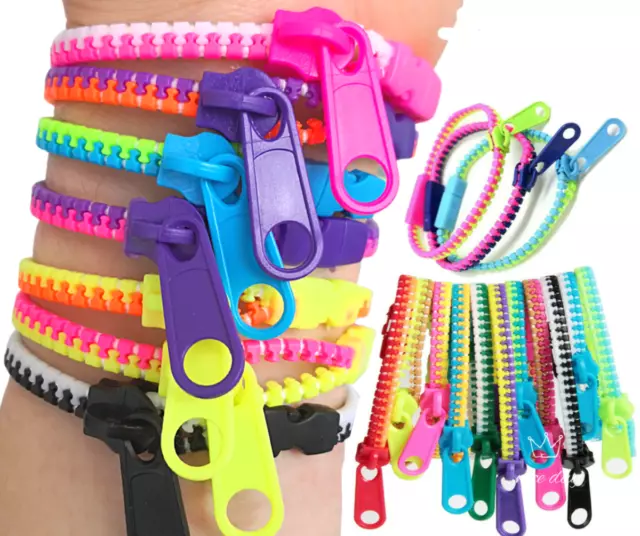 20pcs Sensory-Zipper Fidget Bracelet Zip Stim Toys Stress Anxiety Relief Autism