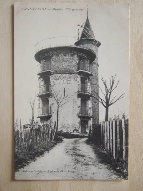 CPA ARGENTEUIL (95) MOULIN D'ORGEMONT. Editions VOISIN Epicerie de la Gare