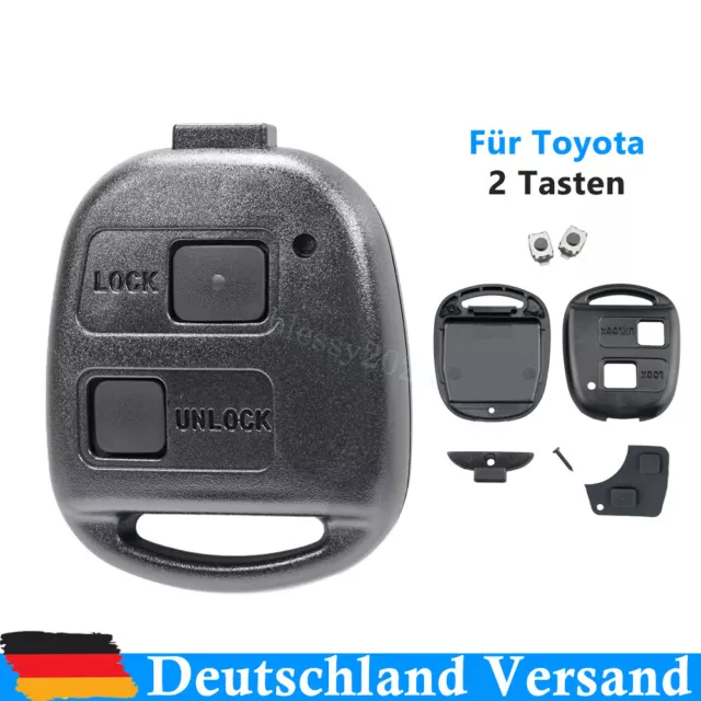 Auto Schlüssel Gehäuse Für TOYOTA Avensis Aygo Corolla RAV4 Yaris 2 Tasten