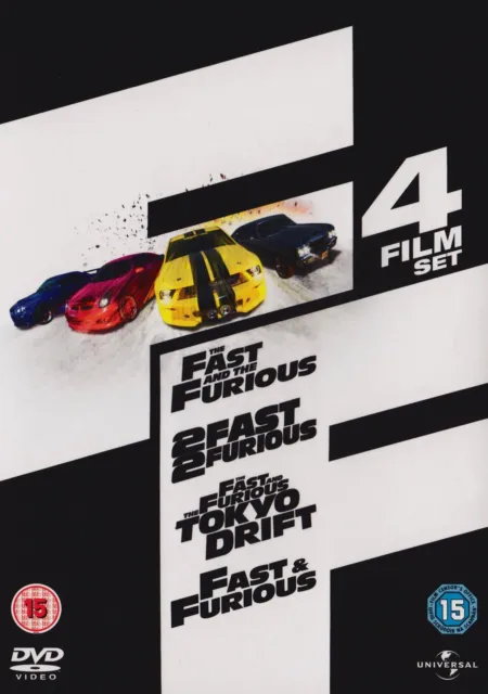 Fast & Furious 1-4 Box Set (DVD) Vin Diesel Paul Walker