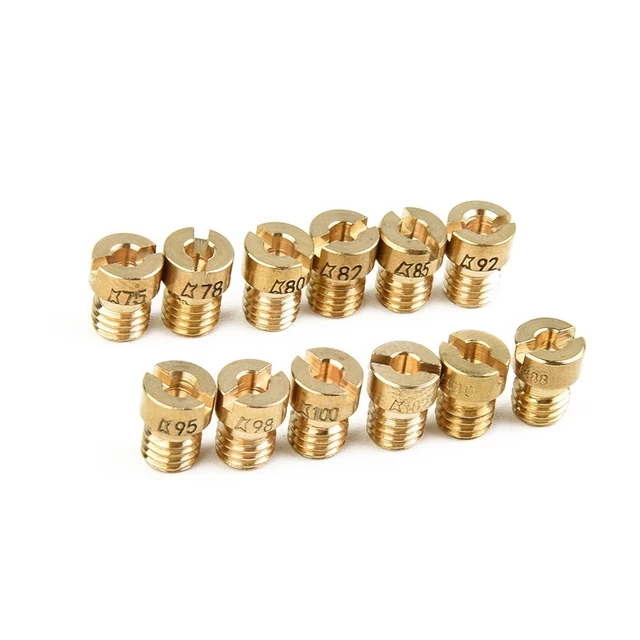 Kit De 20 Gicleurs Pilotes Lents Pour Carburateur VM TM TMX - Tailles De 12.5 à 60 - Rechange En Métal Pour Réglage Moteur