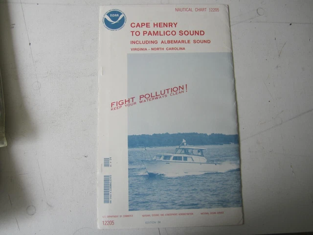 Noaa nautical chart 12205 cape henry to pamlico sound