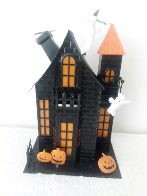 Kohls Haunted House Halloween Tealight Candle Holder Ghosts Bat Pumpkins