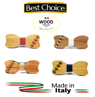 Papillon PAPILLON uomo PERSONALIZZATO legno matrimonio battesimo comunione SCEGLI 