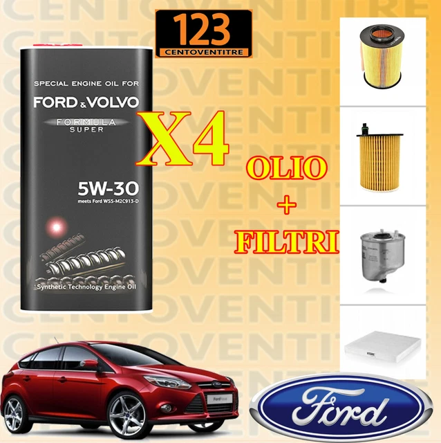 Kit Tagliando Ford 1.6 TDCi Kit Tagliando Ford Motorcraft Per Focus 3, C-Max 2 1.6 TDCi Dal 2011 - 3 Filtri 5 Litri Olio Tagliando C-Max 2 2011 - Foto 12
