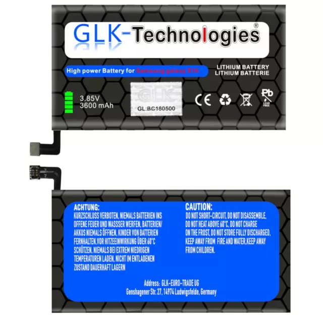 GLK Akku für Samsung Galaxy S10 SM-G973F | DuoS | EB-BG973ABUE Batterie NEU 2024 3