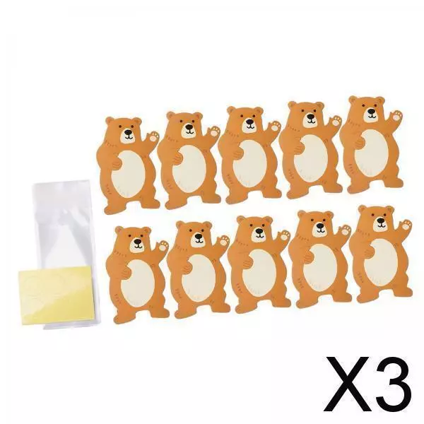 3X 10x Sacs D'emballage De Biscuits Sacs à Biscuits Auto-scellants Pour