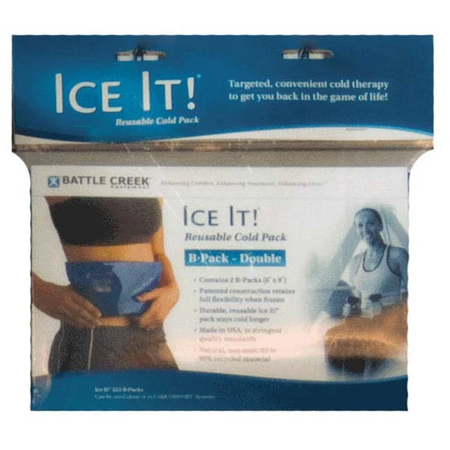 BATTLECREEK 1 EA Ice It! ColdComfort Cold Therapy Refill, B-Pack Double 6" x 9"