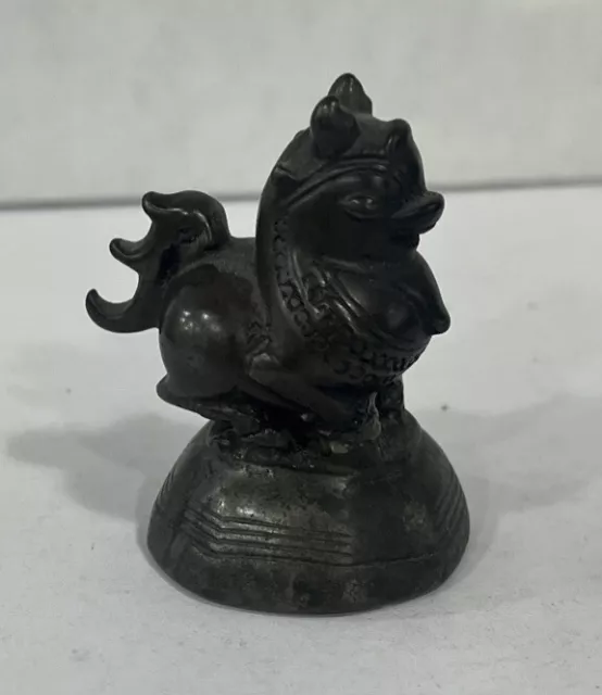 Vintage Asia Antique Opium Weight Bird Duck Rooster Bronze China  1.2 OZ
