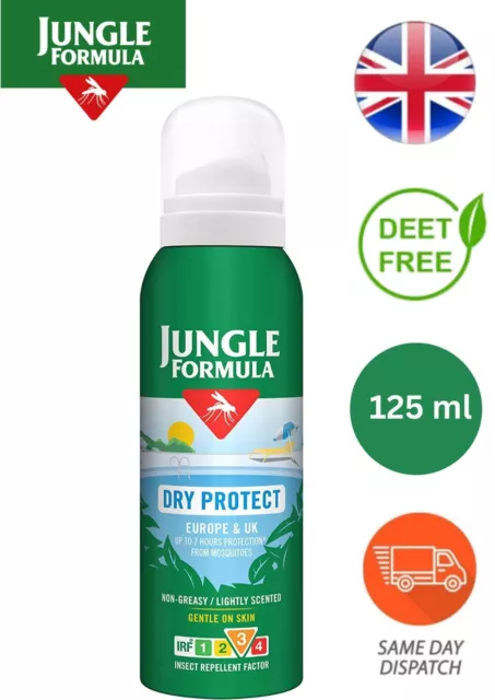 Jungle Formula Maximum Insect Repellent Spray with Deet Quick Midges& Easy-125ml