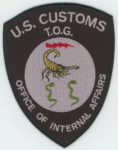 Technical Operations Group Office of Internal Affairs Customs Service Patch