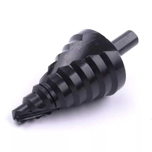 10-45MM HSS Nitriding Spiral Groove Flute 8 Step Drill Bit Hole Cutter Tool