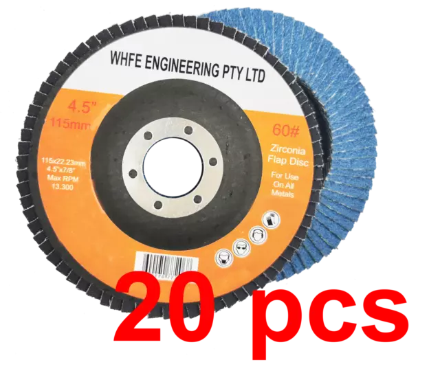 4.5" 115MM Metal Sanding Flap Discs Angle Grinder Wheels 20pcs