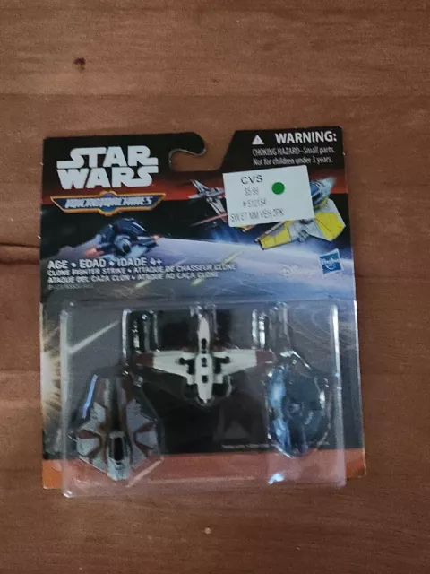 3-Pack Star Wars Revenge of the Sith Clone Fighter Strike Micro Machines NEW