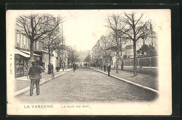 CPA La Varenne, La Rue du Bac, street view
